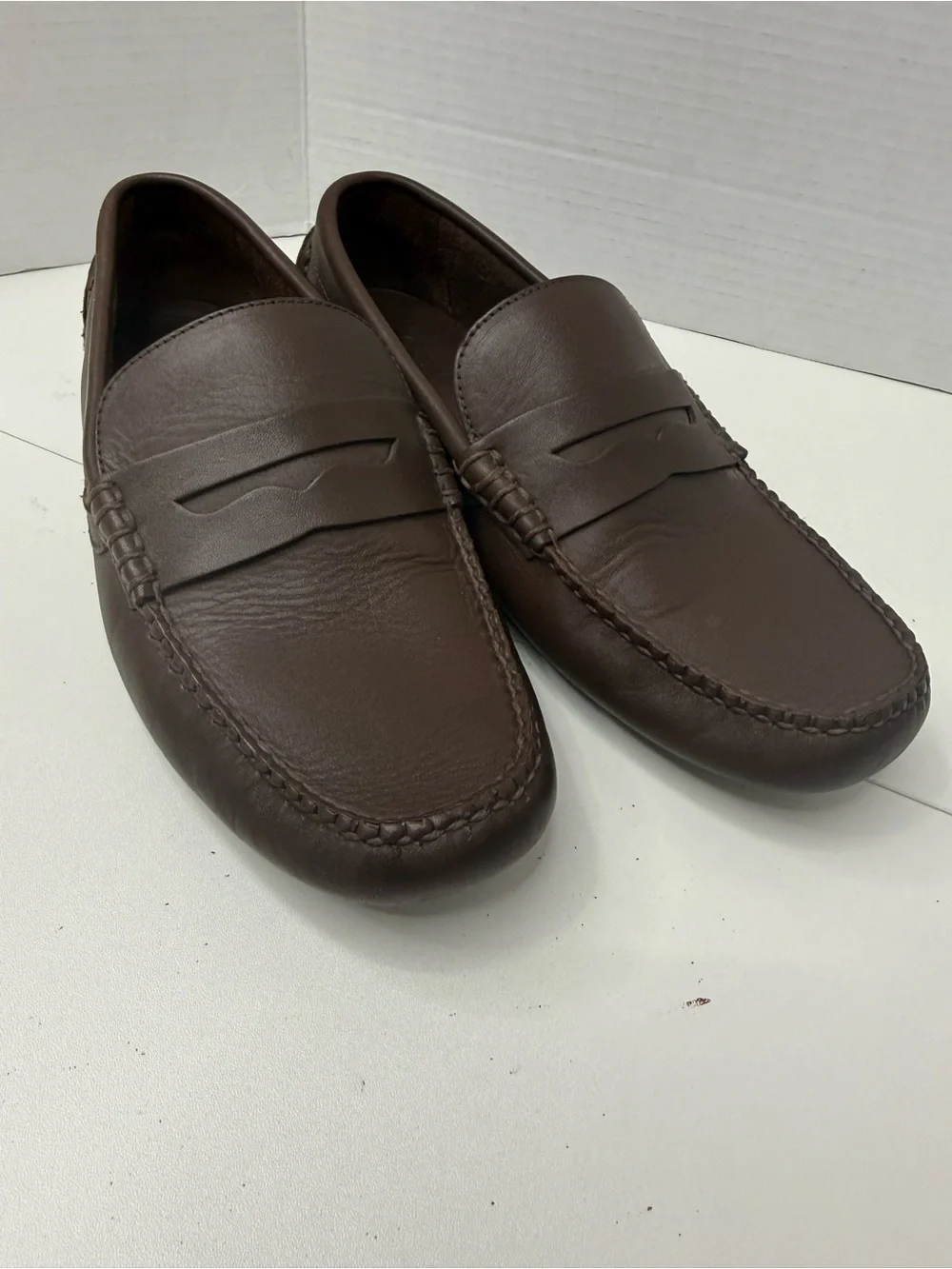 J. Crew Brown Leather Penny Loafers